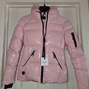 SAM. Women's Light Pink Puffer Jacket